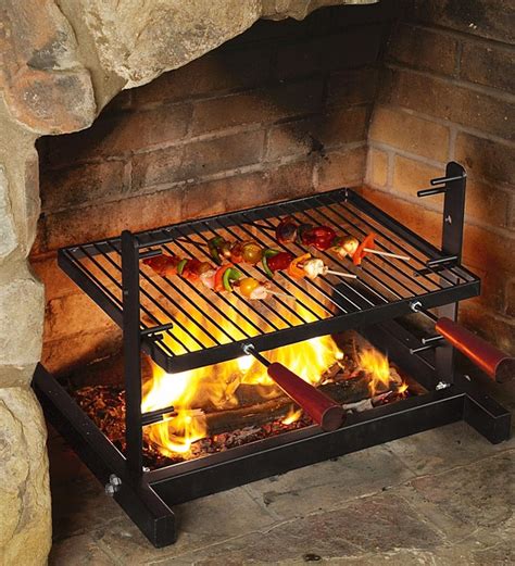 Hearth fire magic insertion in grill